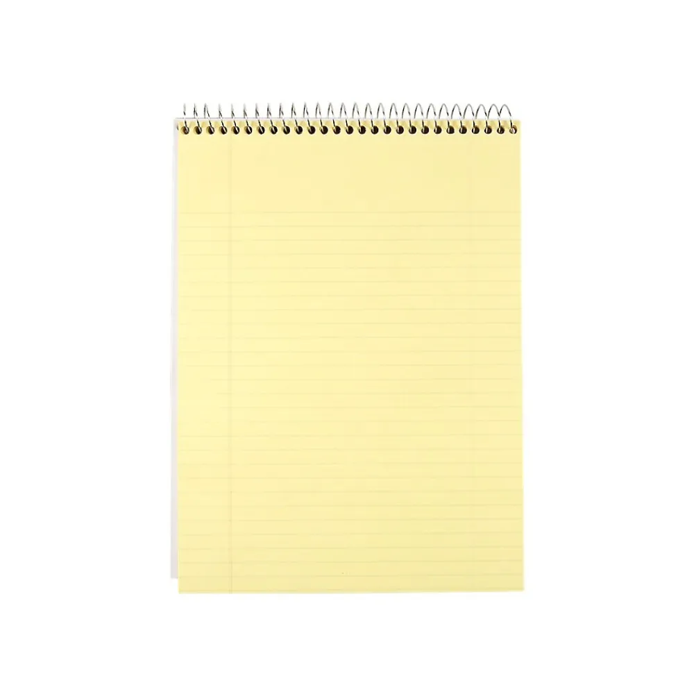 Notepads|Mead Cambridge Steno Book, 8.5" x 11", Wide Ruled, 70 Sheets, Blue (59880)