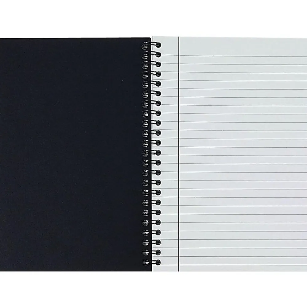 Subject Notebooks|Cambridge 1-Subject Notebooks, 5" x 8", Wide Ruled, 80 Sheets, Black (06074)