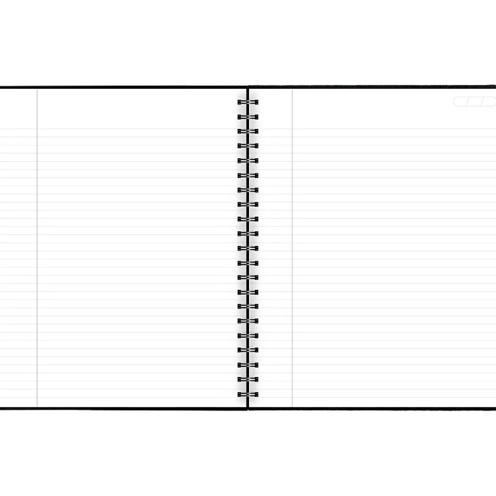 Notebooks|Cambridge 1-Subject Professional Notebook, 8.5" x 11", Wide Ruled, 96 Sheets, Black (06100)