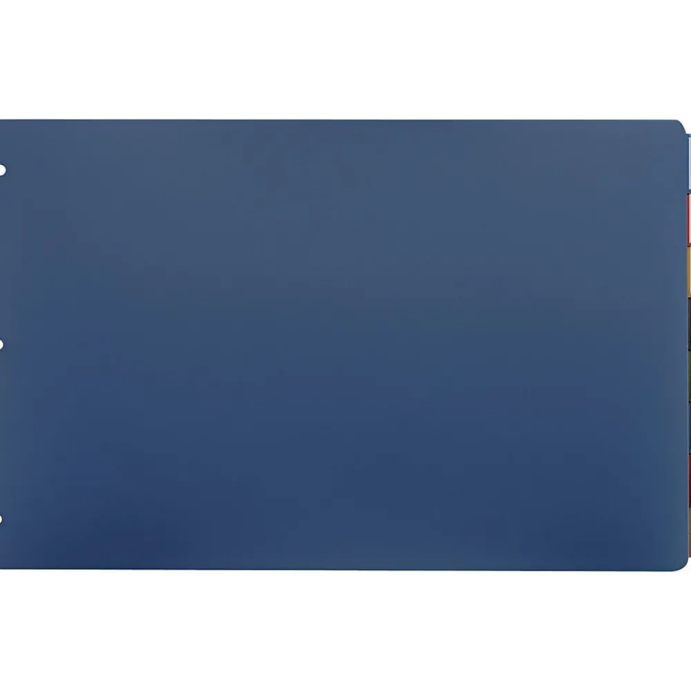 Dividers|Cardinal ® 11" x 17" Poly Insertable Dividers, 8-Tab, Multicolor, 1/St
