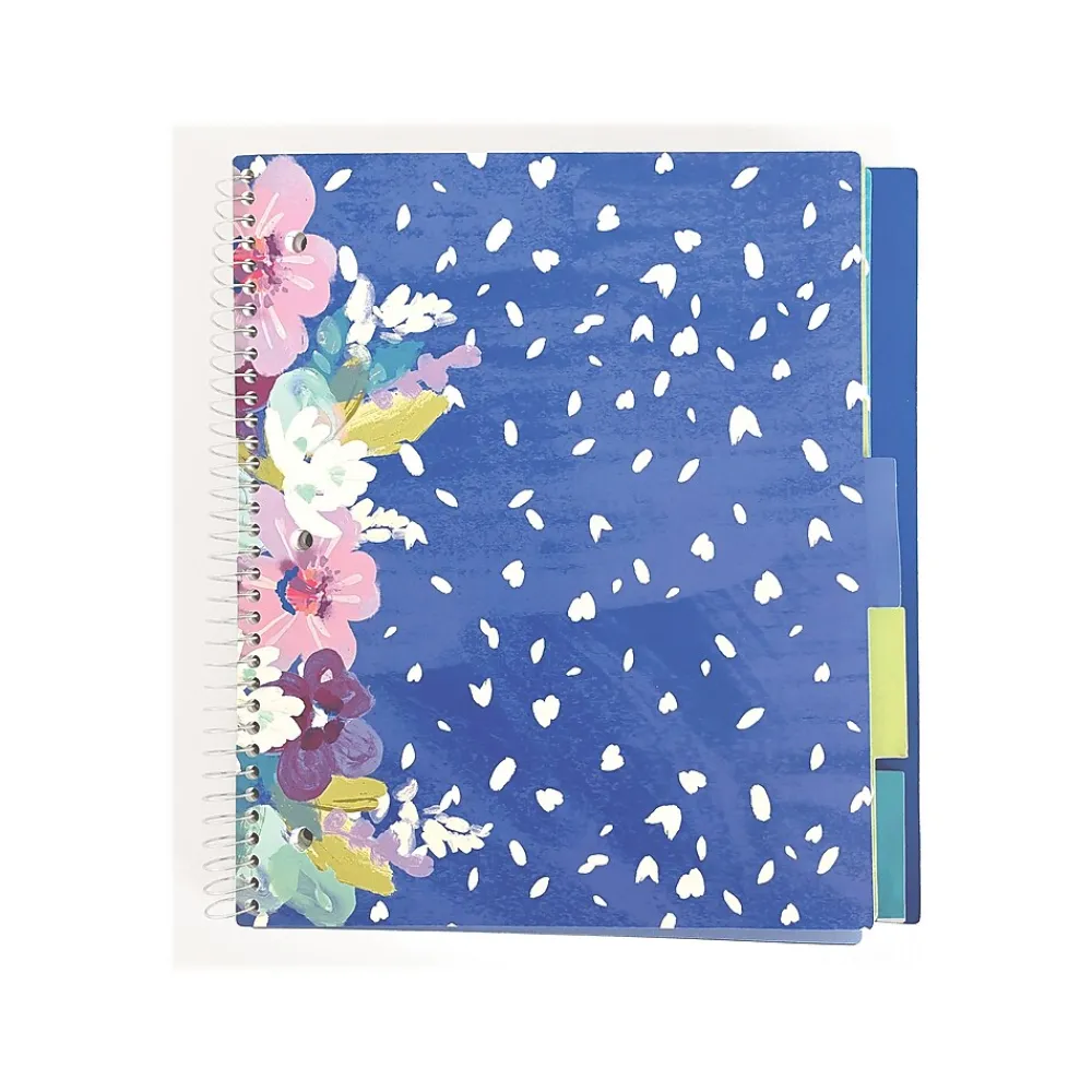 Subject Notebooks|Carolina Pad Silver Lining 5-Subject Notebook, 9.75" x 11", College-Ruled, 150 Sheets, Assorted Colors (17504)