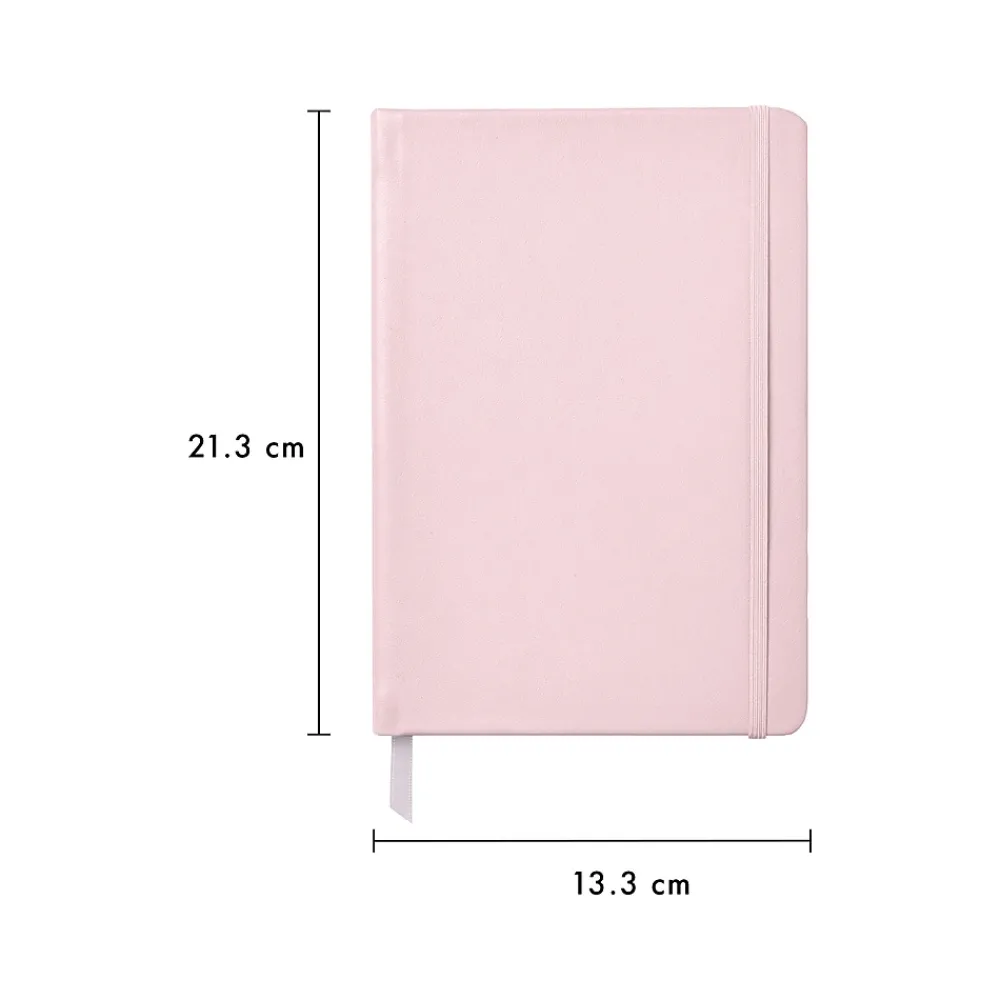 Journals|Carpe Diem Ballerina Pink Journal, 5.24" x 8.27", Wide-Ruled, 192 Pages (9370-CD)