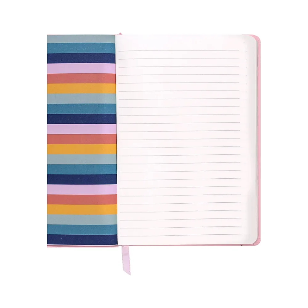 Journals|Carpe Diem Ballerina Pink Journal, 5.24" x 8.27", Wide-Ruled, 192 Pages (9370-CD)
