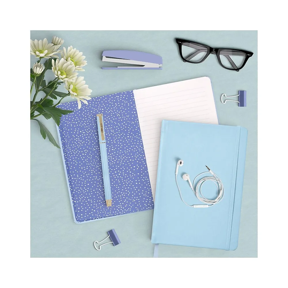 Journals|Carpe Diem Sky Blue Journal, 5.24" x 8.27", Wide-Ruled, 192 Pages (9374-CD)