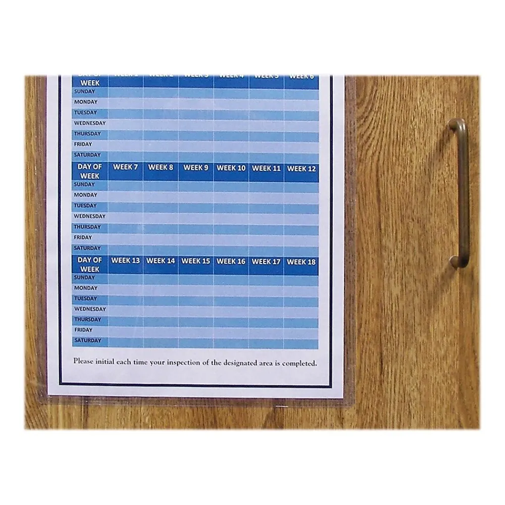 Sheet Protectors|C-Line Job Ticket Holders, 8-1/2" x 11", Clear, 50/Box (70911)