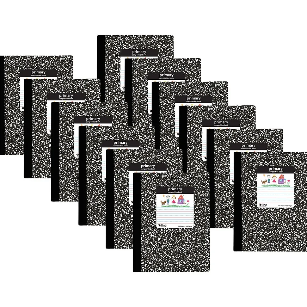 Composition Notebooks|C-Line 1-Subject Composition Notebooks, 100 Sheets, Multicolor, 12/Bundle (CLI22020-12)