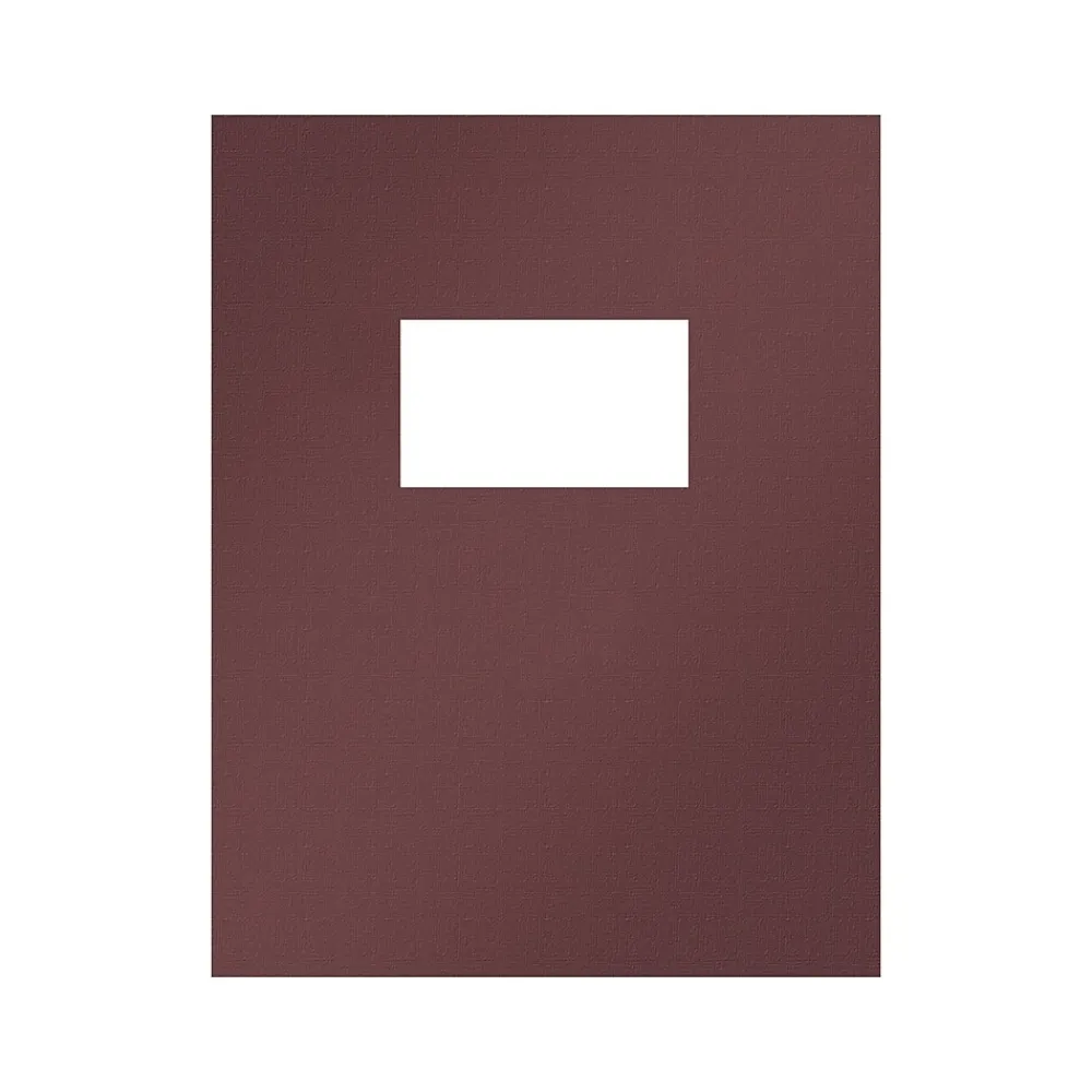 Pocket Folders|ComplyRight Single-Window Tax Presentation Folder, Burgundy, 50/Pack (PBW24)