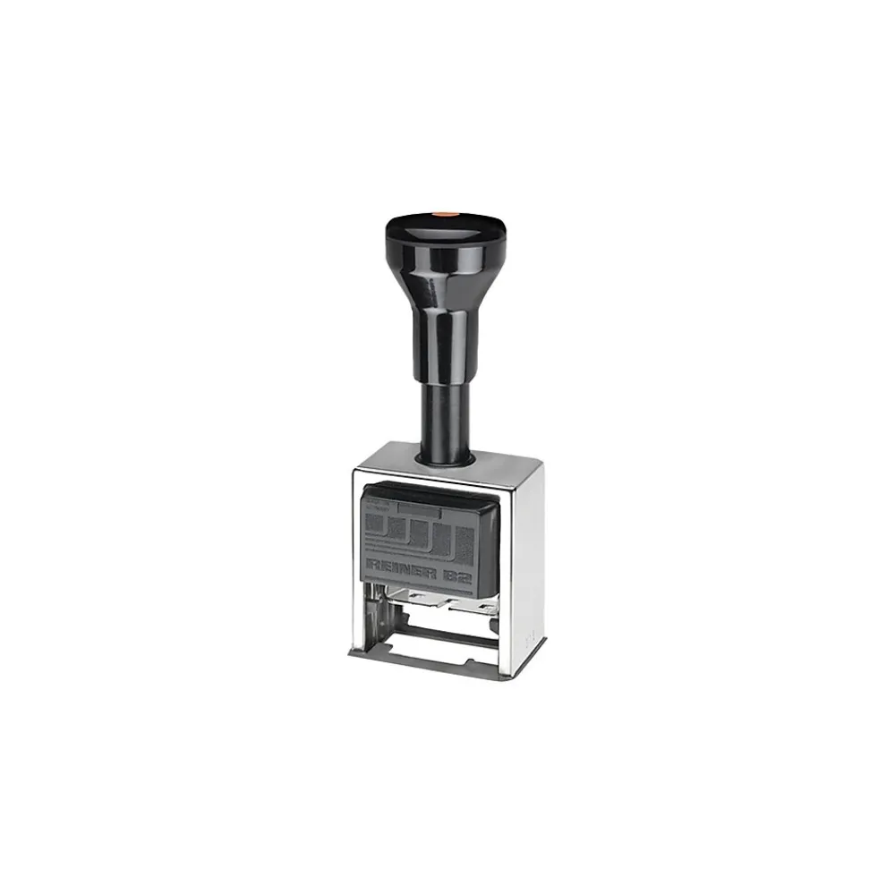 Stamps & Stamp Pads|Reiner Cosco Pre-Inked/Re-Inkable Multiple Movement Numbering Machine, Black (026304)