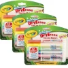 Markers|Crayola Fine Line Washable Dry Erase Markers, Assorted, 12/Box, 3 Boxes (BIN985912-3)