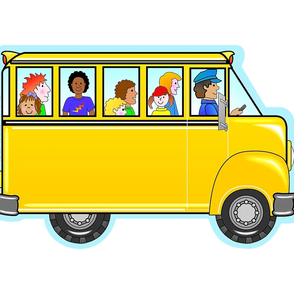 Notepads|Creative Shapes Bus with Kids Memo Pad, Multicolored, 6/Bundle (SE-89-6)