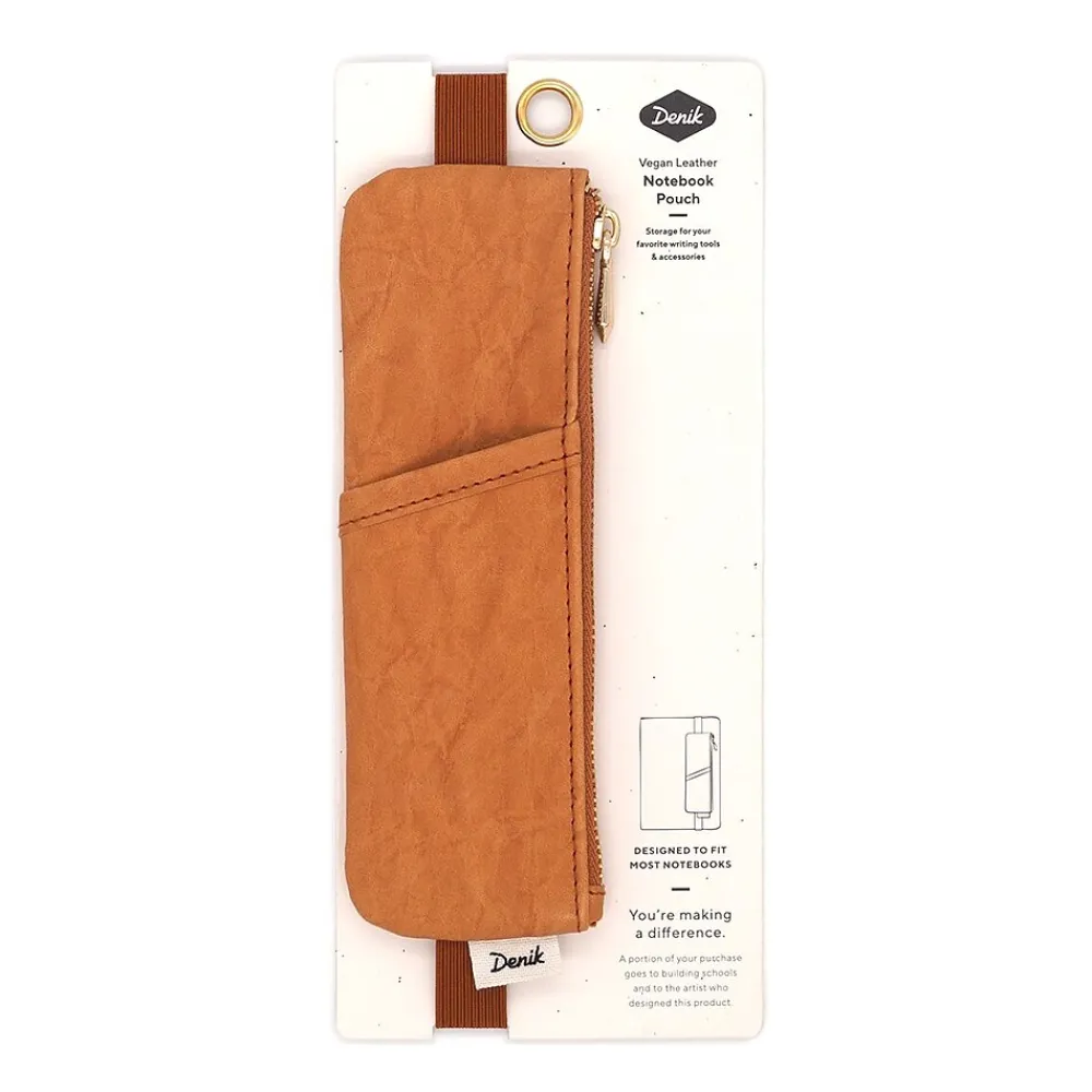 Notebooks|Denik Caramel Crinkle Notebook Pouch, Gold (NBPOUCH002)