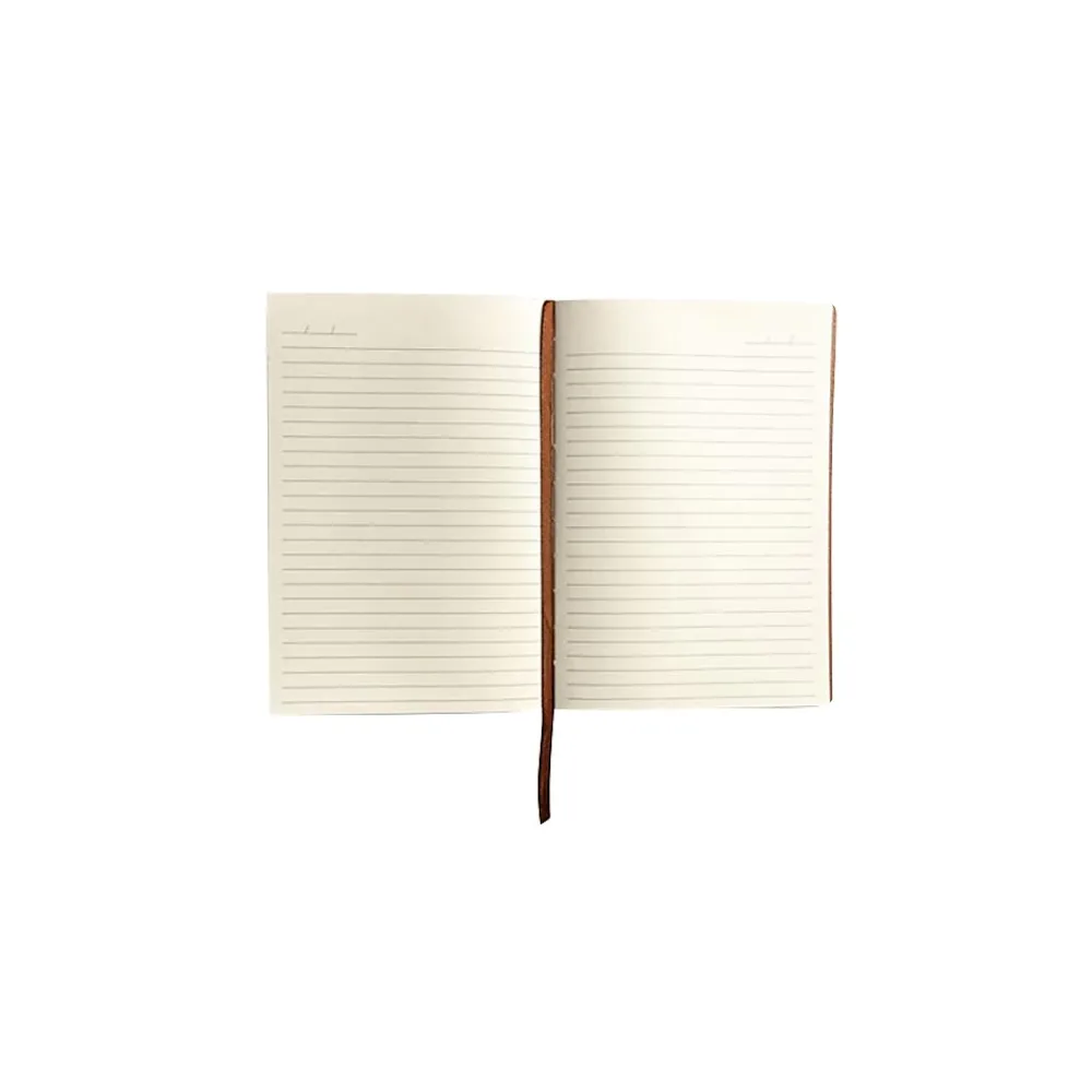 Journals|Denik Samantha Journal, 5.8" x 8.3", College Ruled, Orange/Cream, 144 Pages (AHBC508L)