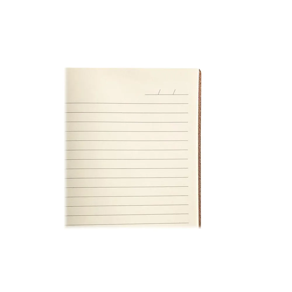 Journals|Denik Samantha Journal, 5.8" x 8.3", College Ruled, Orange/Cream, 144 Pages (AHBC508L)