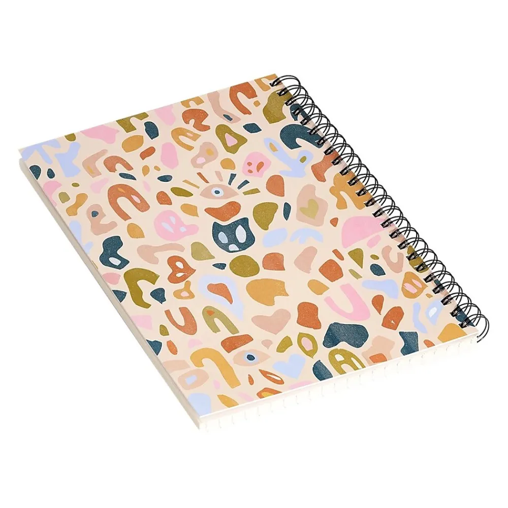 Notebooks|DENY Designs Abstract Paper Cuts by Alja Horvat Notebook, 5.5" x 8.25", Dotted, 40 Sheets, Multicolor (72892-nobs01)