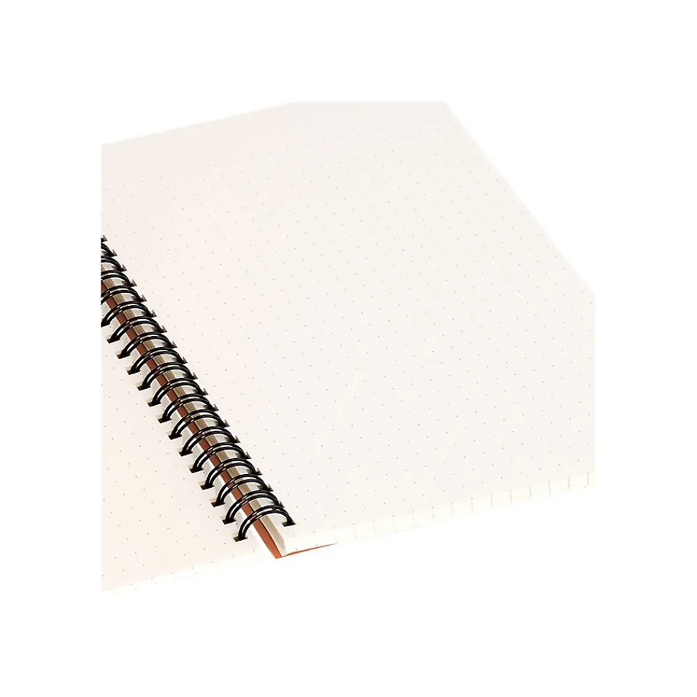 Notebooks|DENY Designs Awesome Day by June Journal Professional Notebooks, 5.5" x 8.25", Dotted, 40 Sheets, Orange (70873-NOBS01)