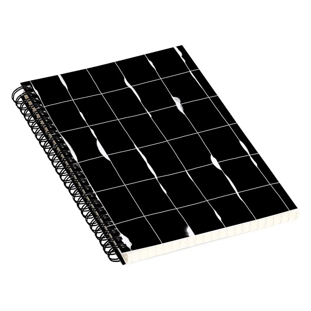 Notebooks|DENY Designs Between the Lines by Iveta Abolina Notebook, 5.5" x 8.25", Dotted, 40 Sheets, Black/White (68195-nobs01)