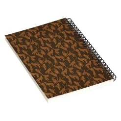 Notebooks|DENY Designs Cheetah Gisselle by Iveta Abolina Professional Notebooks, 5.5" x 8.25", Dotted, 40 Sheets, Brown (70302-NOBS01)