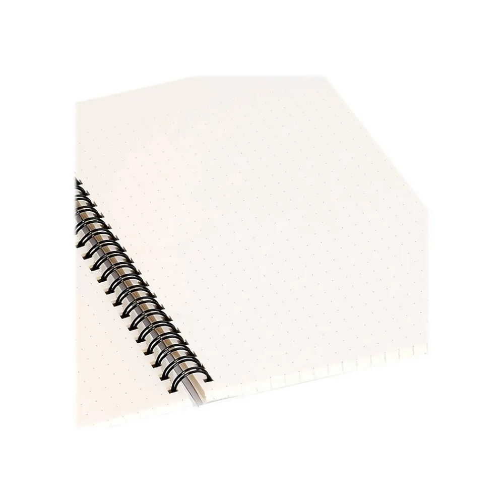 Notebooks|DENY Designs Leopard Race Pink by Megan Galante Professional Notebooks, 5.5" x 8.25", Dotted, 40 Sheets, Pink (72874-NOBS01)