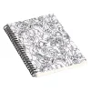 Notebooks|DENY Designs Linear Feminine Essence by Marta Barragan Camarasa Notebook, 5.5" x 8.25", Dotted, 40 Sheets, White/Black