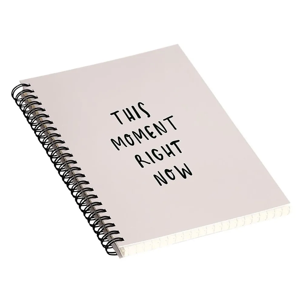 Notebooks|DENY Designs This Moment Right Now by Urban Wild Studio Notebook, 5.5" x 8.25", Dotted, 40 Sheets, Pink (70945-nobs01)