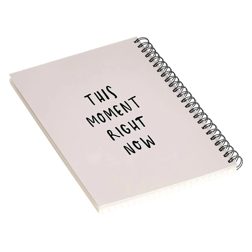Notebooks|DENY Designs This Moment Right Now by Urban Wild Studio Notebook, 5.5" x 8.25", Dotted, 40 Sheets, Pink (70945-nobs01)