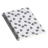 Notebooks|DENY Designs Woven Fan Palm In Gray by Little Arrow Design Co Notebook, 5.5" x 8.25", Dotted, 40 Sheets, White (69675-nobs01)
