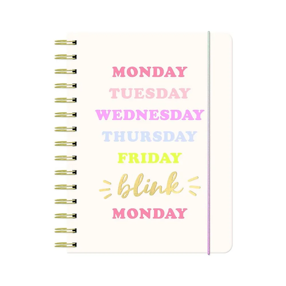 Journals|DesignWorks Ink Blink Journal, 6" x 8", Narrow Ruled, Multicolor, (TW68T-100ST)