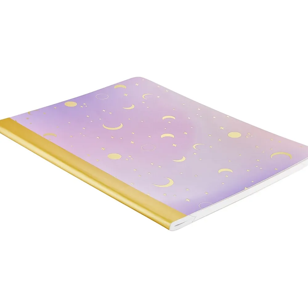 Composition Notebooks|Eccolo Composition Notebooks, 7.5" x 9.75", College-Ruled, 80 Sheets, Assorted Colors, 3/Pack (ST840A-3PACK)