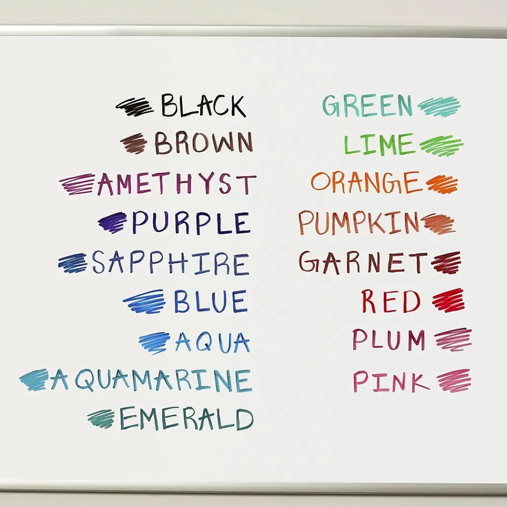 Markers|Expo Dry Erase Markers, Chisel Tip, Assorted, 4/Pack (81029)