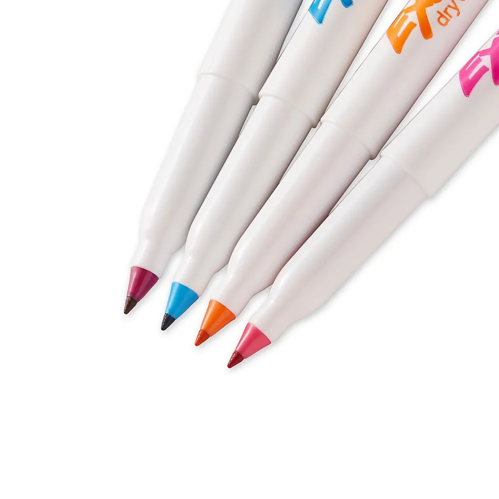 Markers|Expo Dry Erase Markers, Ultra Fine Tip, Assorted, 4/Pack (1884308) Assorted Brights