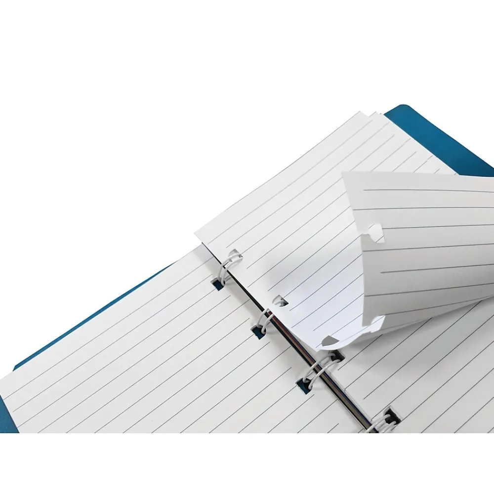 Notebooks|Filofax A5 Classic Bright 4-Subject Professional Notebooks, 5.8" x 8.25", College Ruled, 56 Sheets, Blue (B115012U)