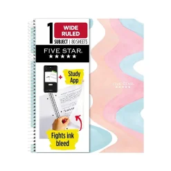 Subject Notebooks|Five Star Brushy Moves 1-Subject Notebooks, 8.5