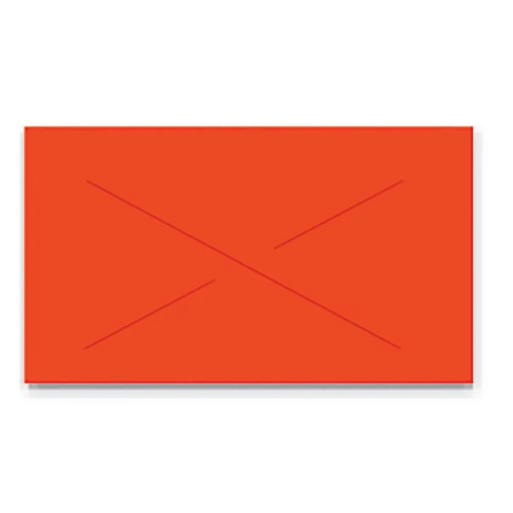 Labels|Garvey ® Blank Label, Fluorescent Red, 12 mm x 22 mm, 11,000 Labels/Sleeve (GX2212)