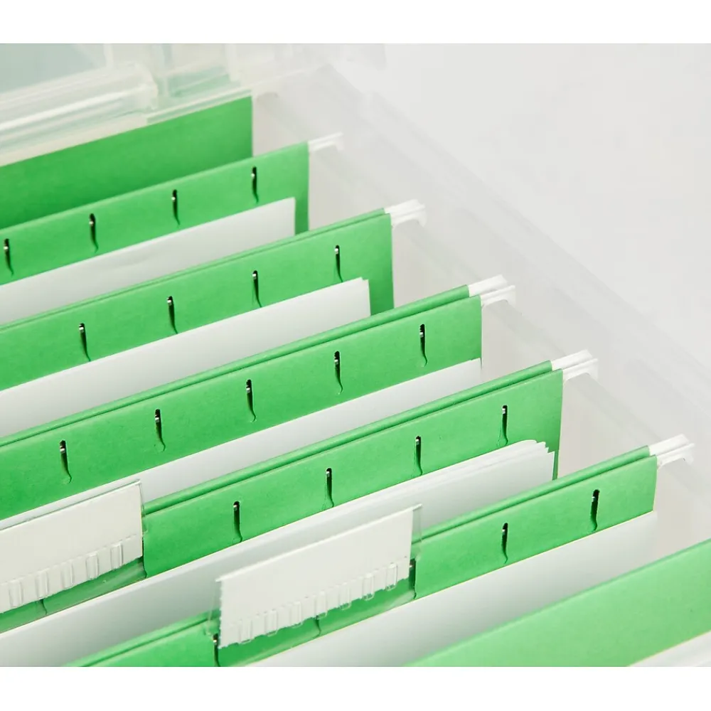 File Storage|Iris Letter Size File Box Storage, Clear (139921)