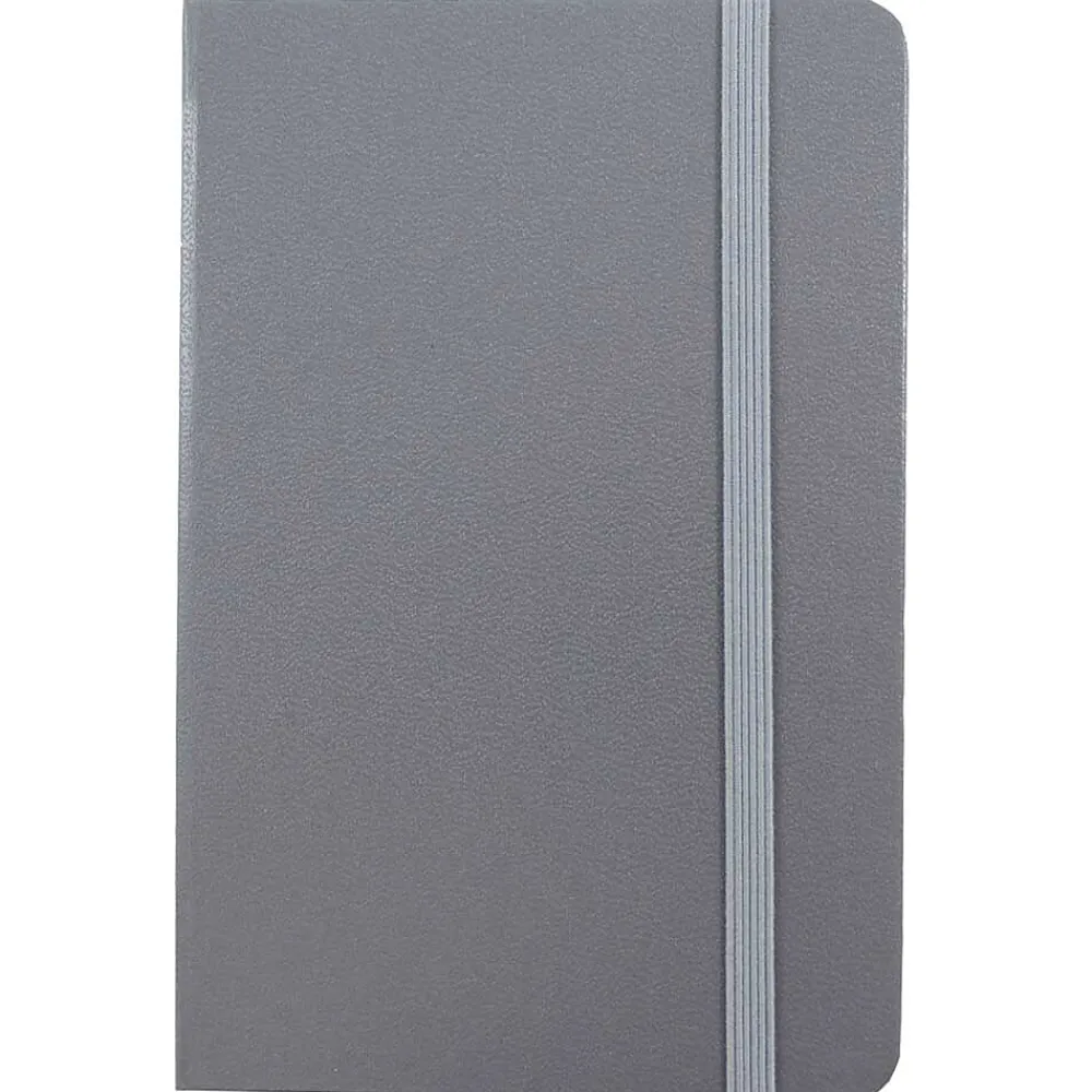 Notebooks|JAM Paper Professional Notebooks, 5.8" x 8.3", Wide Ruled, 70 Sheets, Gray/Silver (340528858)