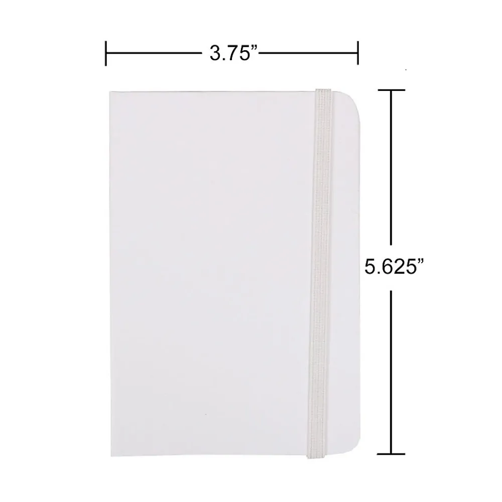 Notebooks|JAM Paper 1-Subject Pocket Notebook, 3.75" x 5.625", Narrow Ruled, 100 Sheets, White (340526606)