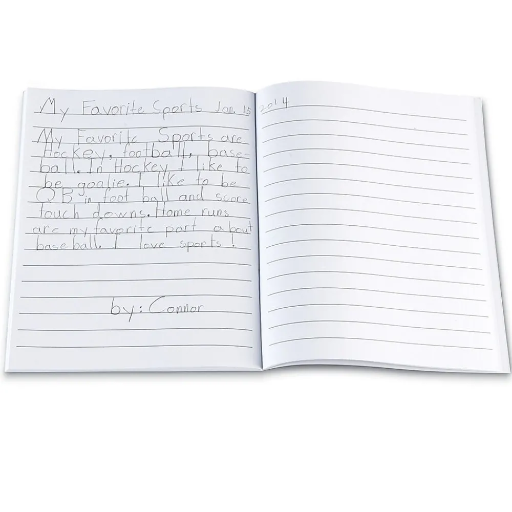 Journals|Learning Resources Make a Story Writing Hardcover Journal, 7" x 9", Blue, 10/Set (LER3467)