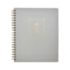 Subject Notebooks|Martha Stewart Grey Flower Deluxe 1 Subject Notebook (MS101X)