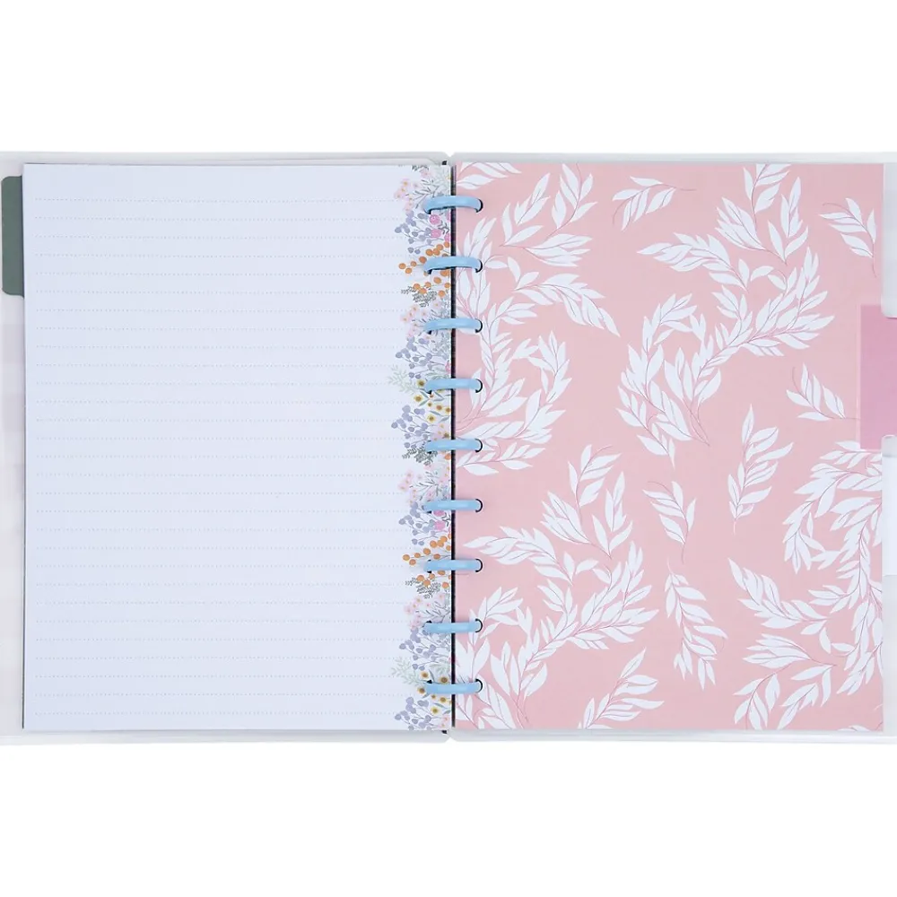 Notebooks|Me & My Big Ideas Happy Notes Soft Florals Notebook, 7" x 9.25", Dotted, 60 Sheets, Multicolor (NPC-070)