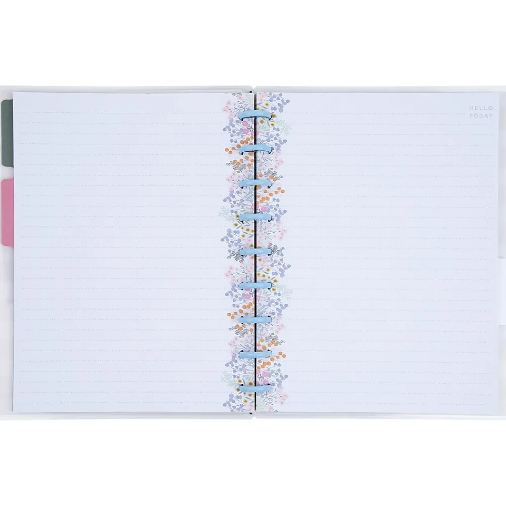 Notebooks|Me & My Big Ideas Happy Notes Soft Florals Notebook, 7" x 9.25", Dotted, 60 Sheets, Multicolor (NPC-070)