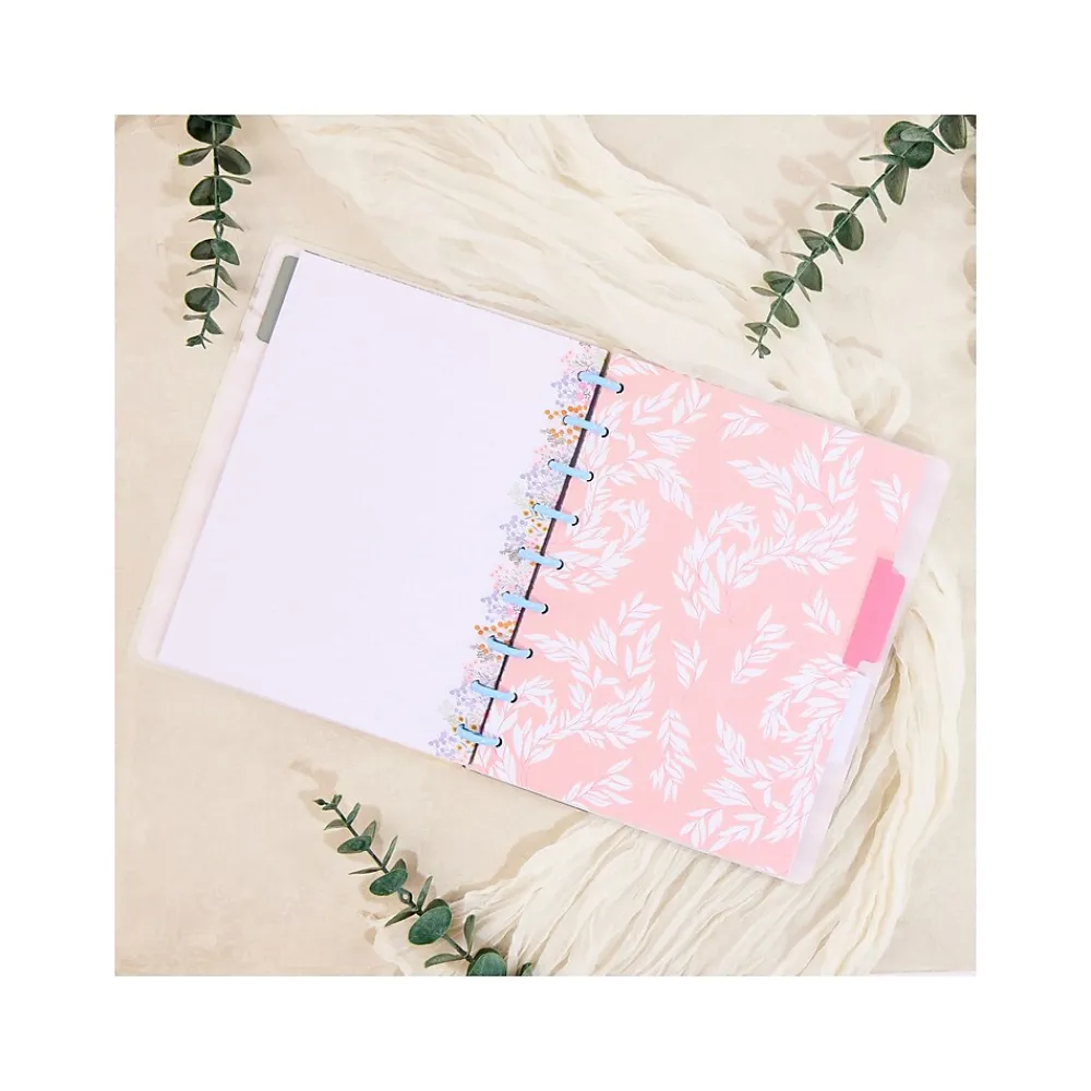 Notebooks|Me & My Big Ideas Happy Notes Soft Florals Notebook, 7" x 9.25", Dotted, 60 Sheets, Multicolor (NPC-070)