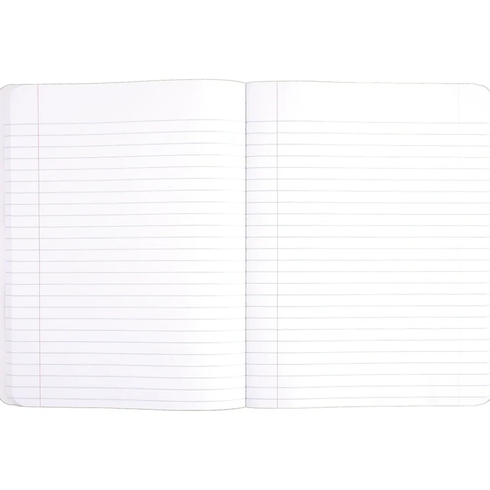 Composition Notebooks|Mead 1-Subject Composition Notebooks, 9.75" x 7.5", Wide Ruled, 100 Sheets, Black (09910)