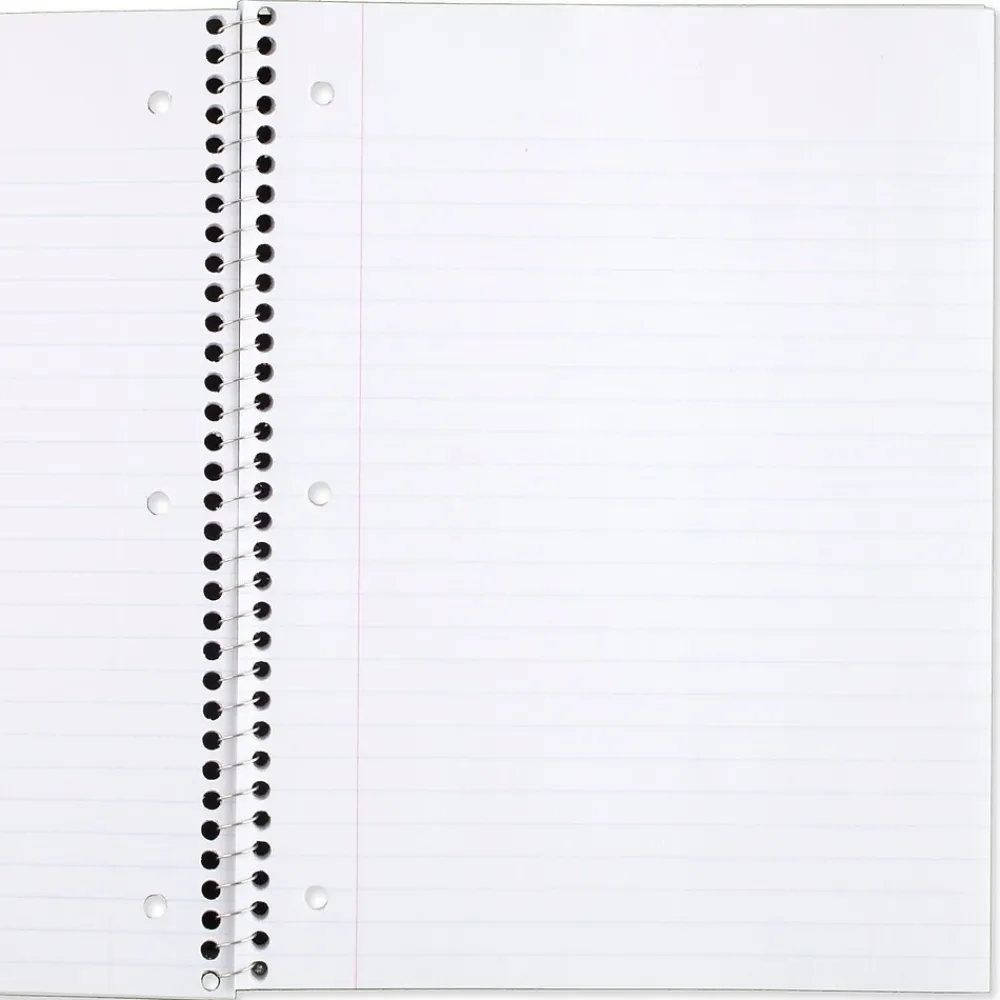 Subject Notebooks|Mead 1-Subject Notebook, 8.0" x 10.5", Wide Ruled, 70 Sheets, Purple (05510BA7)