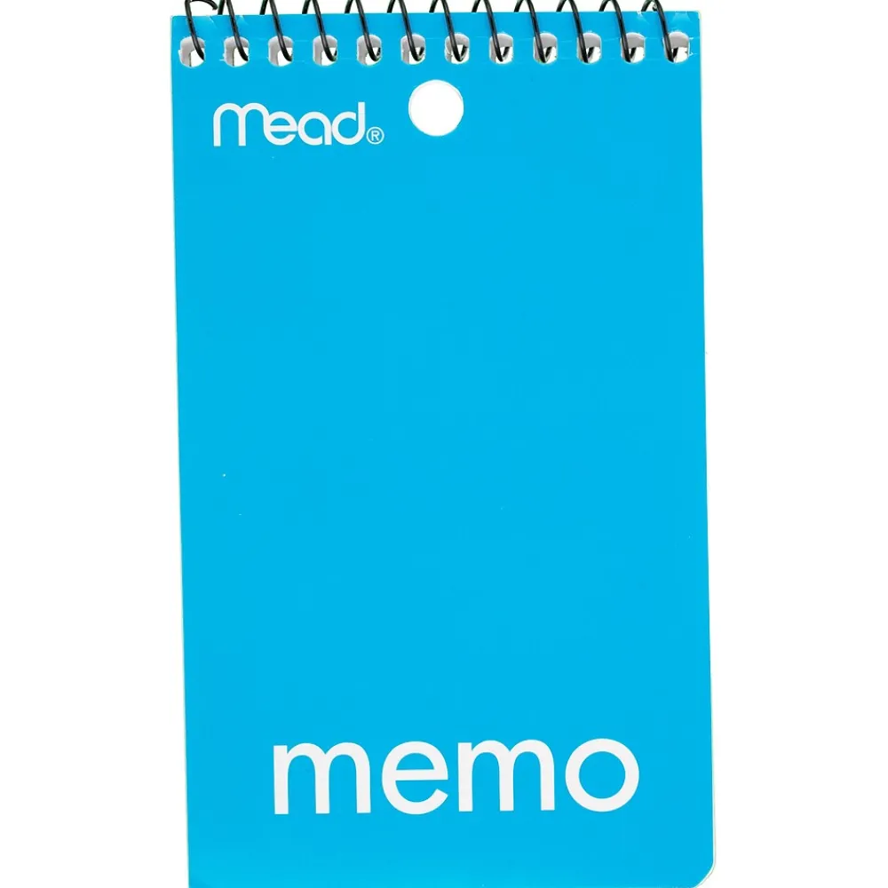 Subject Notebooks|Mead 1-Subject Notebooks, 3" x 5", College Ruled, 60 Sheets, Assorted Colors (45354)