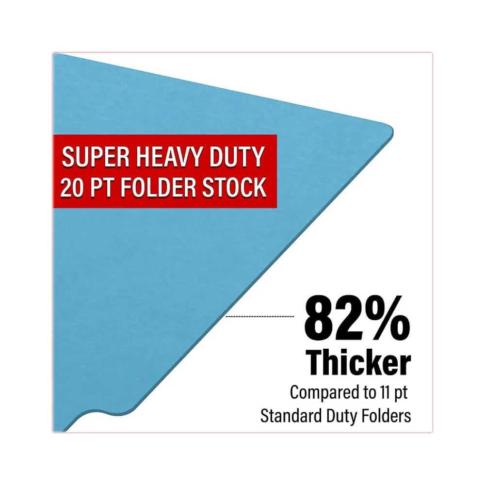 File Folders|Medical Arts Press Heavy Duty End Tab File Folder, Straight Cut, Letter Size, Dark Blue, 40/Box (S-09459-DBL)