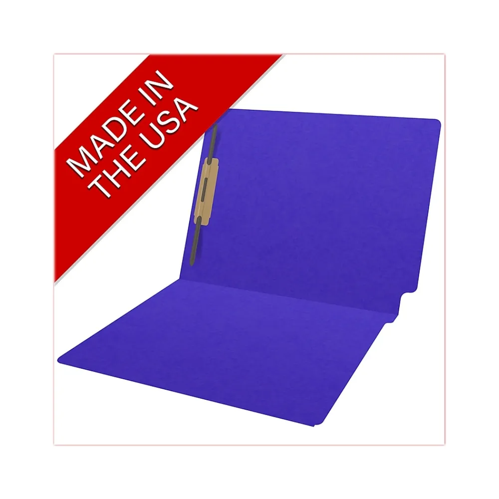 File Folders|Medical Arts Press Heavy Duty End Tab File Folder, Straight-Cut, Letter Size, Purple, 40/Box (S-09461-PUR)
