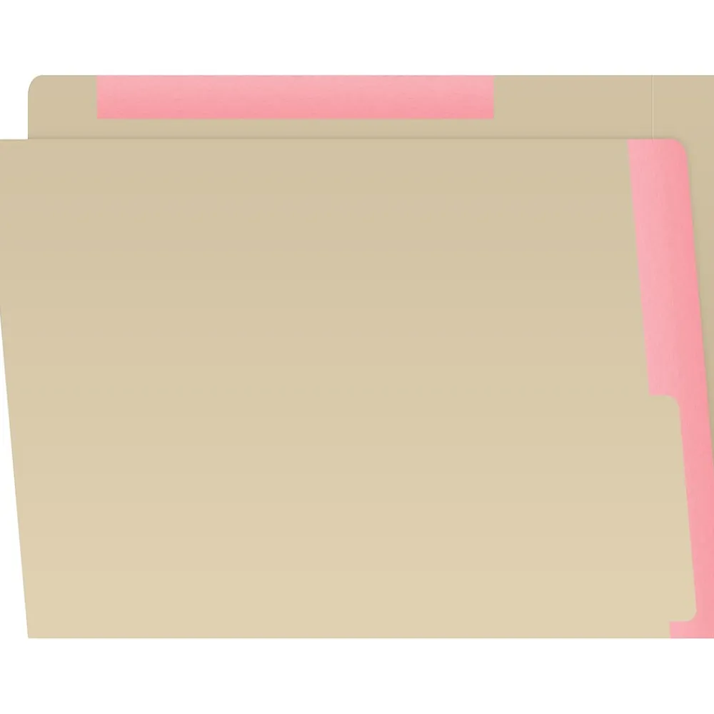 File Folders|Medical Arts Press Heavy-Duty End Tab File Folder, Straight Cut, Letter-Size, Manila, 50/Box (S-09466-PNK)