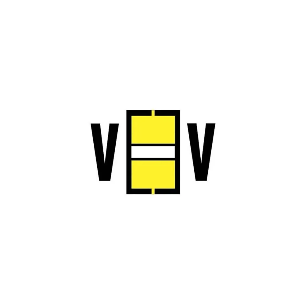 Labels|Medical Arts Press ® Jeter® Compatible Alpha 3-Ring Style Labels, Letter V