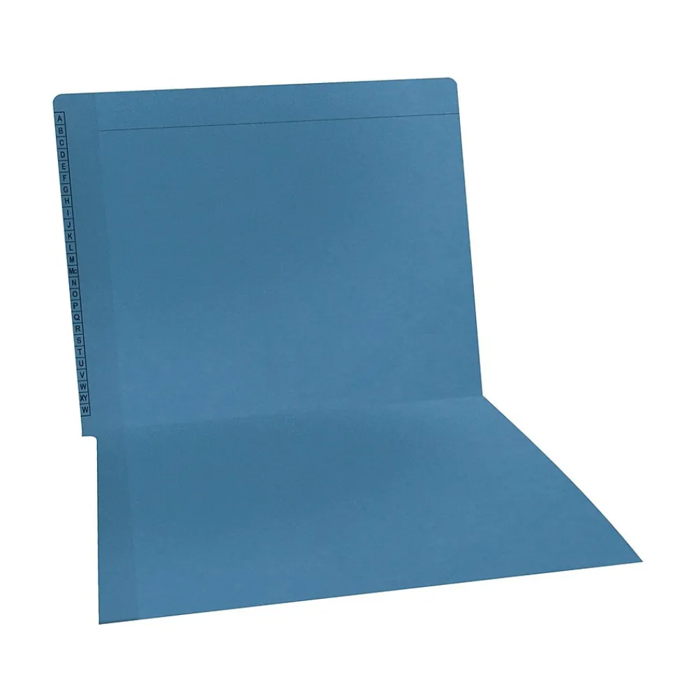 File Folders|Medical Arts Press Kardex Match Reinforced End Tab File Folder, Straight Cut, Letter-Size, Blue, 100/Box (F1170-BLU)