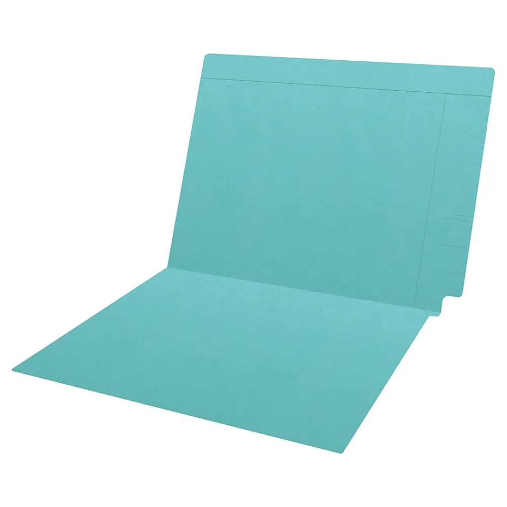 File Folders|Medical Arts Press Kardex Match Reinforced End Tab File Folder, Straight Cut, Letter Size, Light Blue, 100/Box (S-09482-LBL)